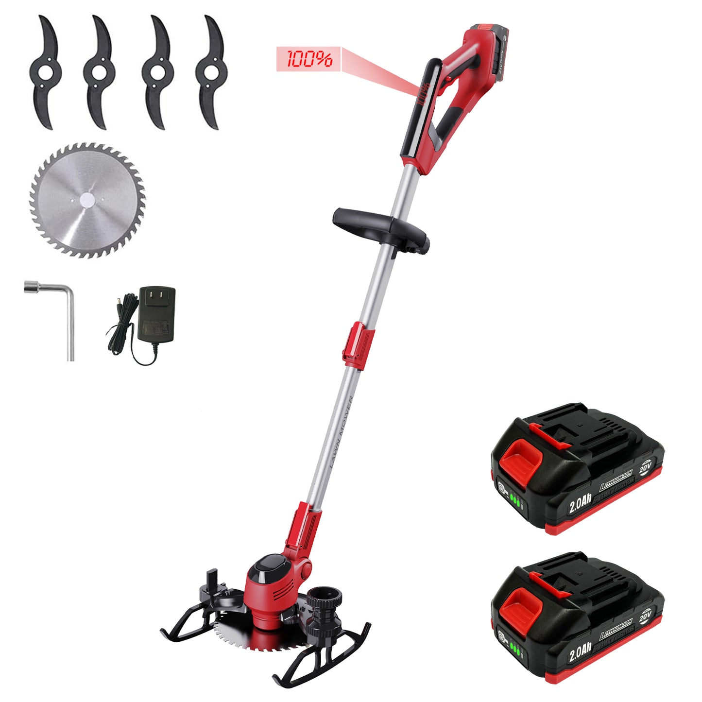 Korunria Cordless Weed Wacker & Edger & Lawn Mower