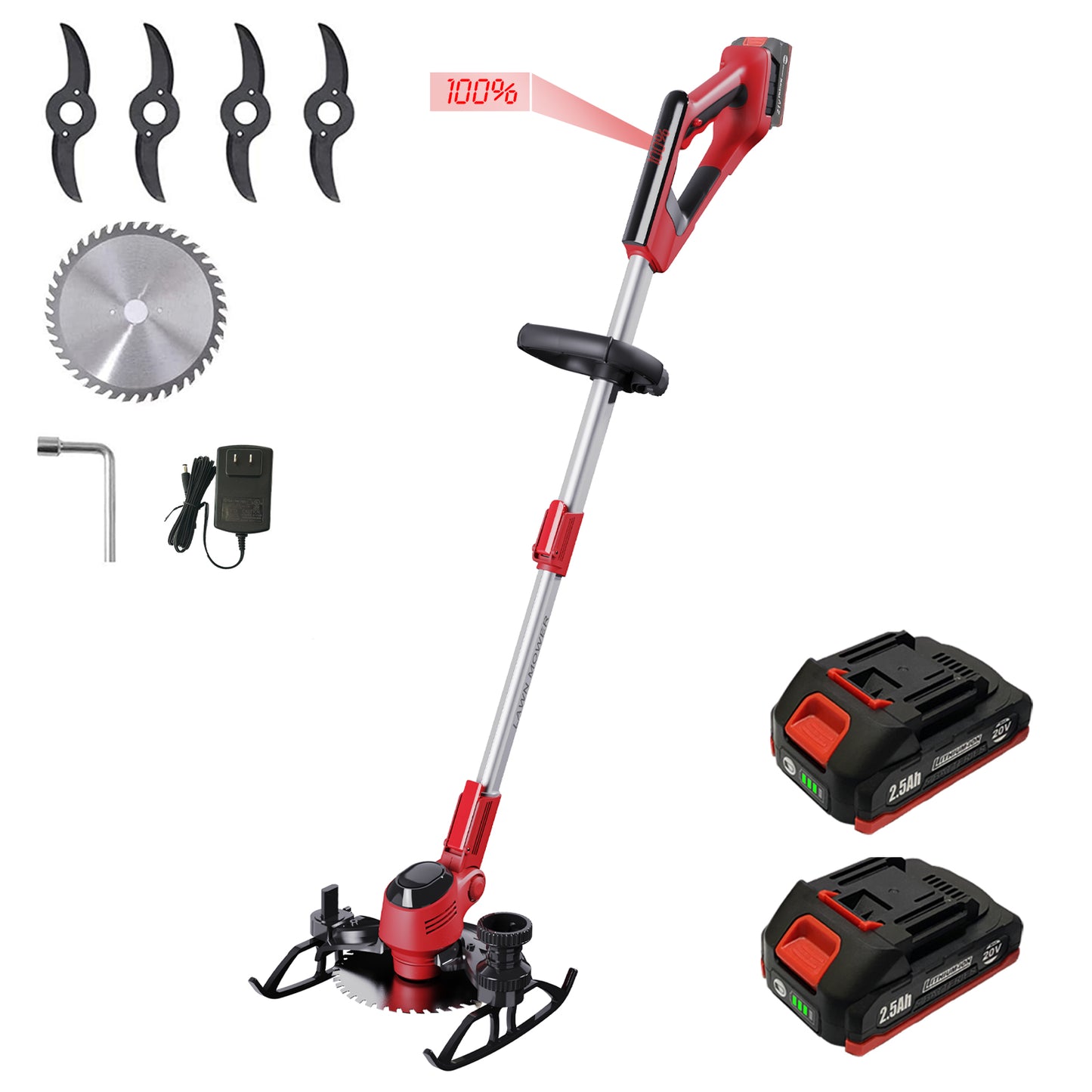 Korunria Cordless Weed Wacker & Edger & Lawn Mower