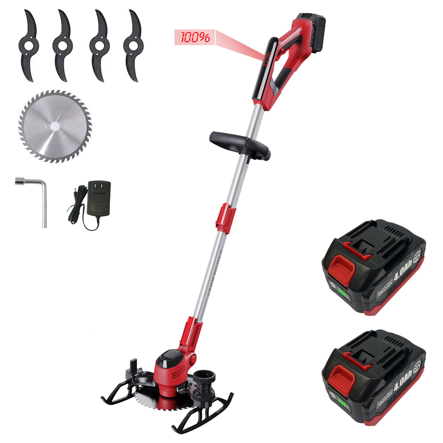 Korunria Cordless Weed Wacker & Edger & Lawn Mower