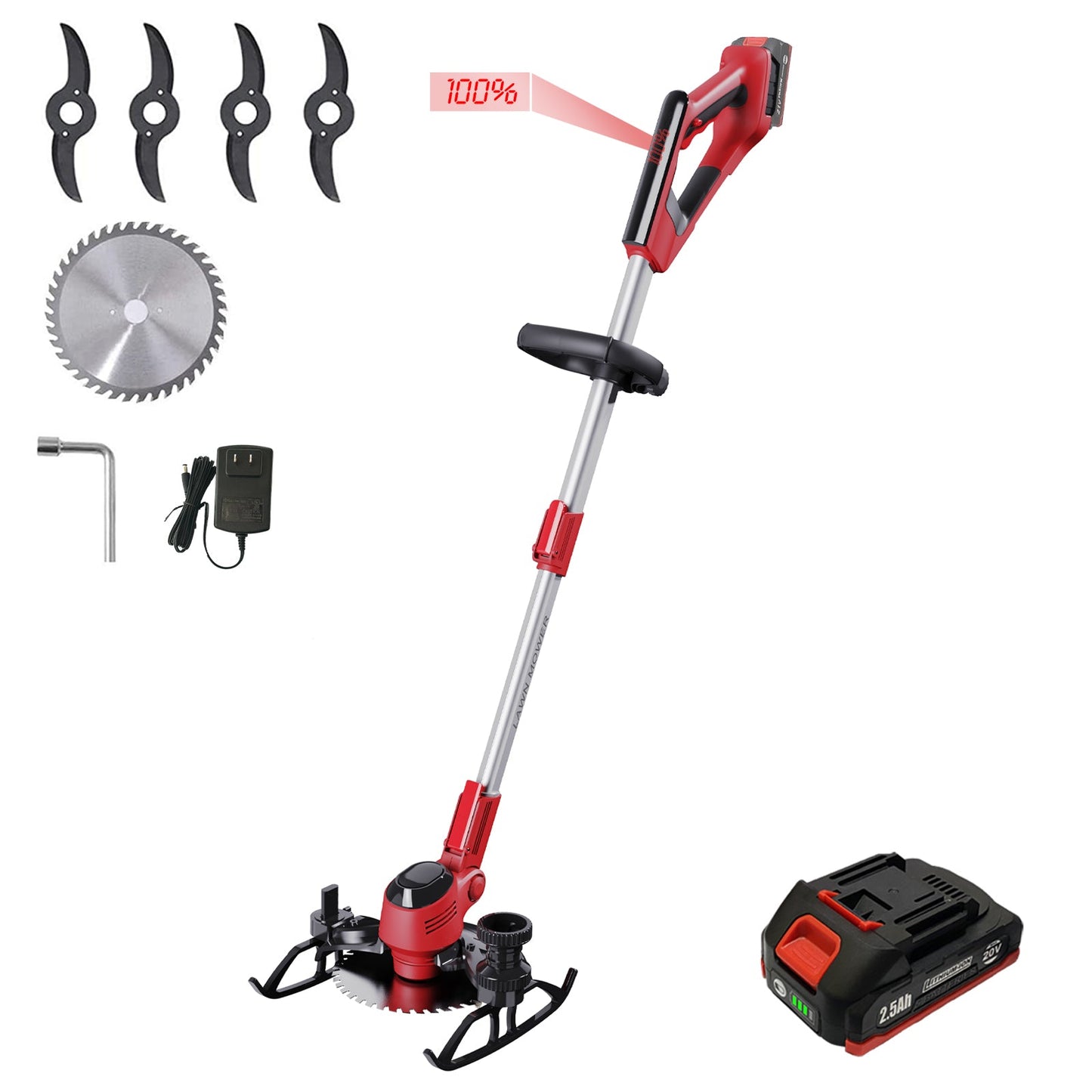 Korunria Cordless Weed Wacker & Edger & Lawn Mower
