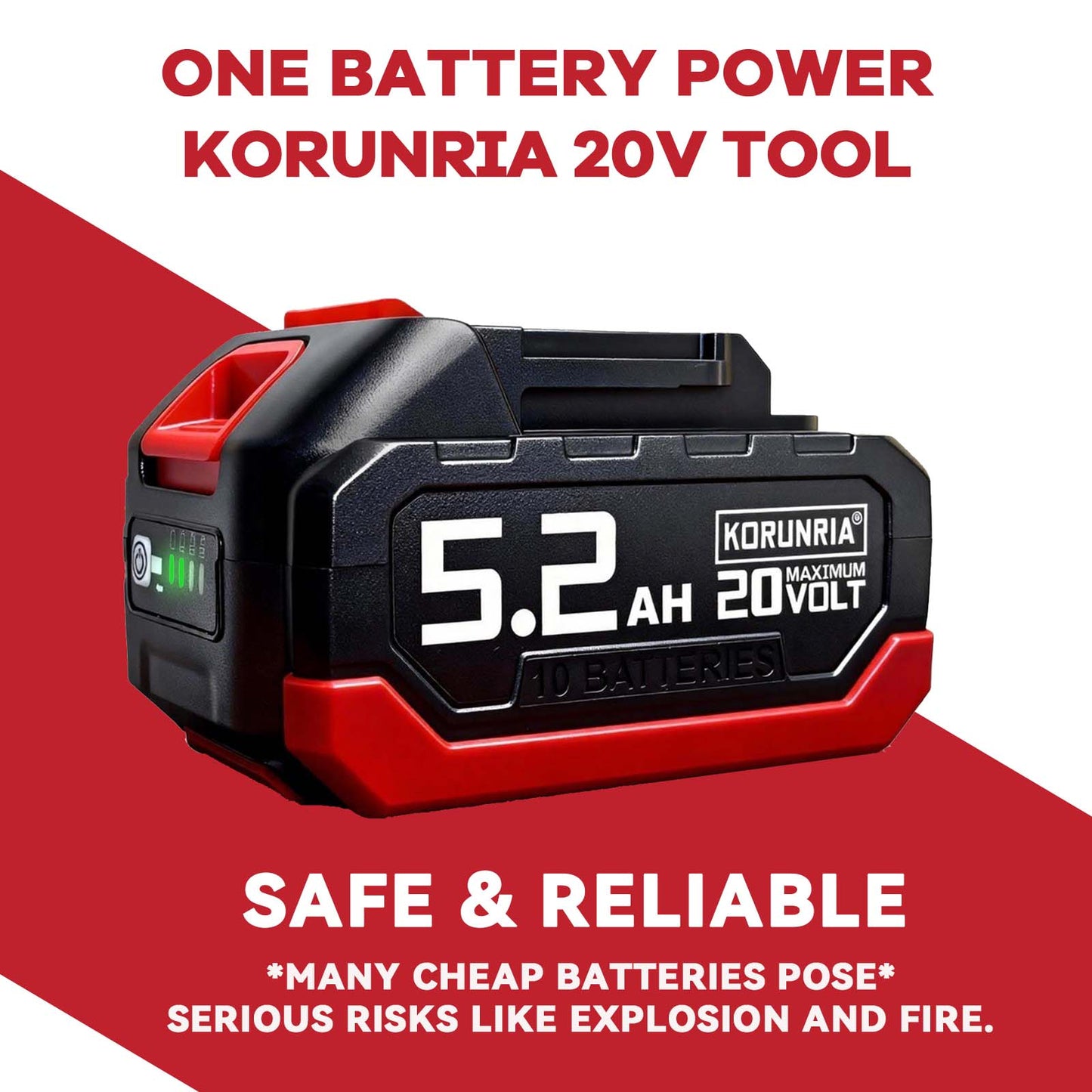 K&GO Force 3-IN-1 Brush Cutter & Mower & Edger With Battery & Charger